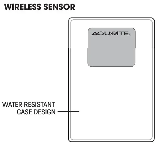 AcuRite 00604 Wireless Thermometer with Clock - WIRELESS SENSOR 2