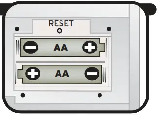 AcuRite 00604 Wireless Thermometer with Clock - batteris
