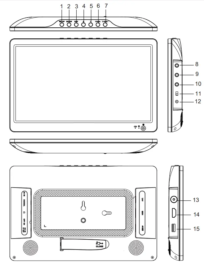 denver LED 1033 10 1 Inch Digital LED TV - Fig 1