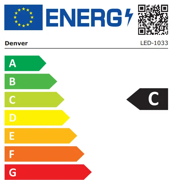 denver LED 1033 10 1 Inch Digital LED TV - QR