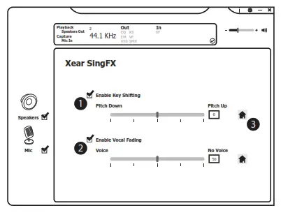 anko 42963271 Gaming Headset Virtual 7.1 Surround Sound and Vibration - 6. Xear SingFX