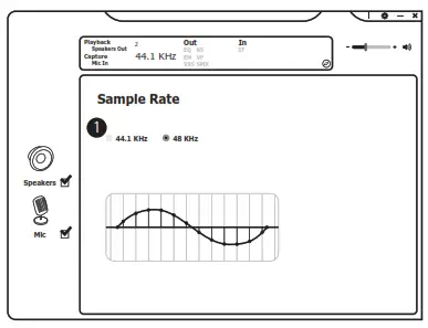 anko 42963271 Gaming Headset Virtual 7.1 Surround Sound and Vibration - Sample Rate
