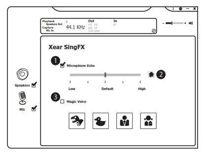 anko 42963271 Gaming Headset Virtual 7.1 Surround Sound and Vibration - Xear SingFX