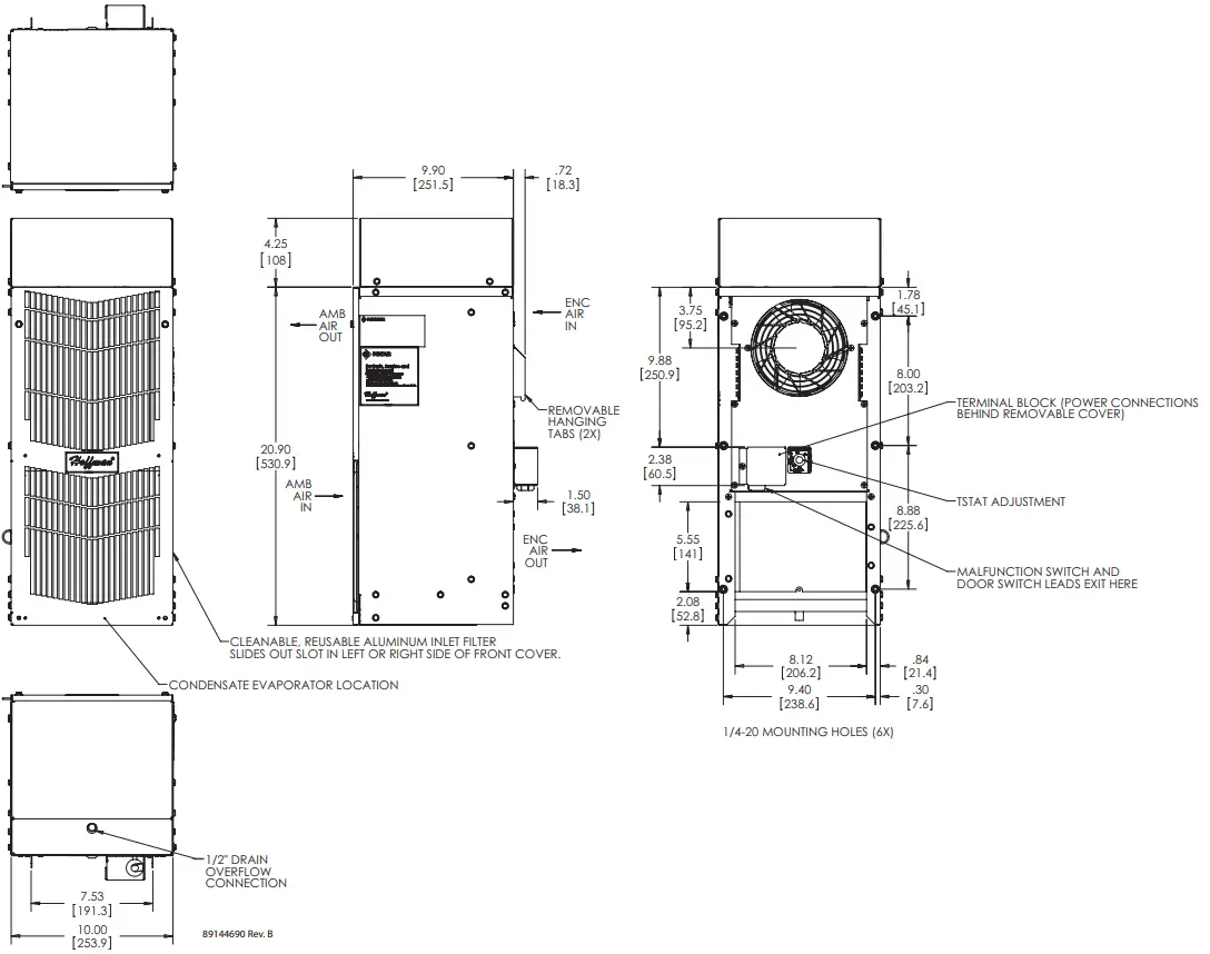 DIMENSIONAL DRAWINGS