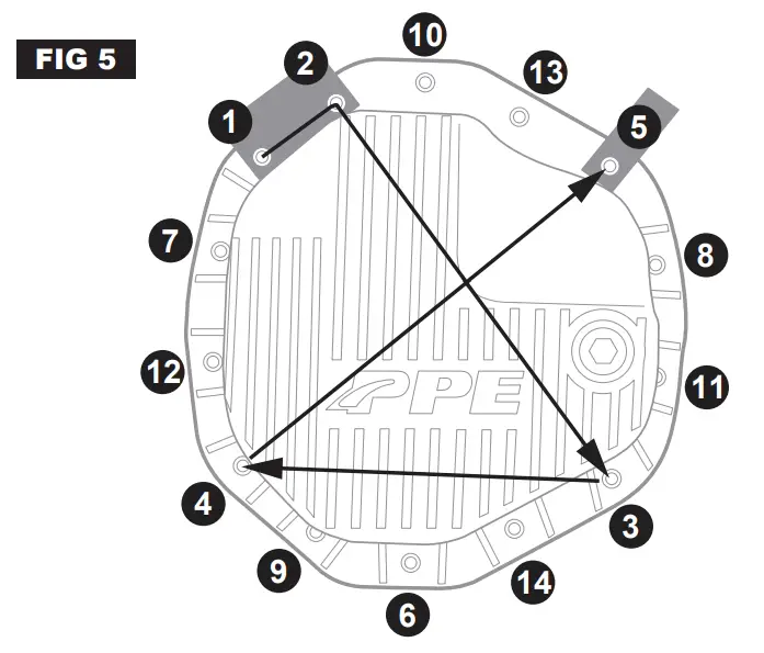 PPE 138053000 Heavy-Duty Cast Aluminum Rear Differential Cover - Figure 6