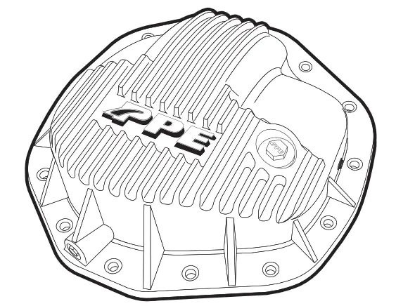 PPE 138053000 Heavy-Duty Cast Aluminum Rear Differential Cover