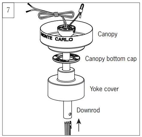 MONTE CARLO 3JVR44MBK Series Ceiling Fan - fig 7