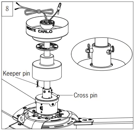 MONTE CARLO 3JVR44MBK Series Ceiling Fan - fig 8