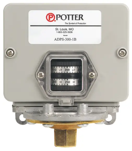 POTTER ADPS Adjustable Deadband Pressure Switch -