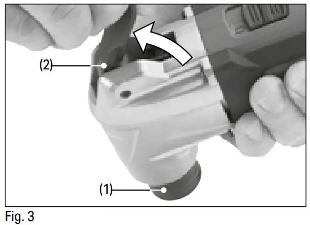 DRAPER 19392 12V Oscillating Multi Tool - Fitting Accessories to the Tool Flange