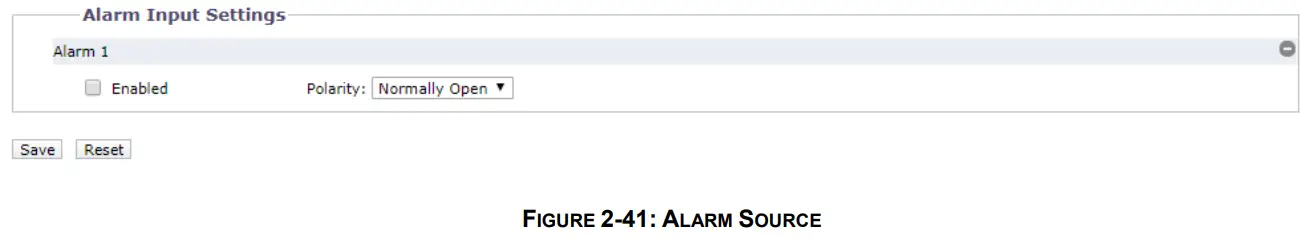 PELCO SARIX PRO 3 Series Indoor Camera - ALARM SOURCE