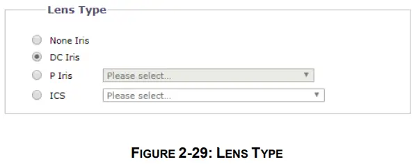 PELCO SARIX PRO 3 Series Indoor Camera - LENS TYPE