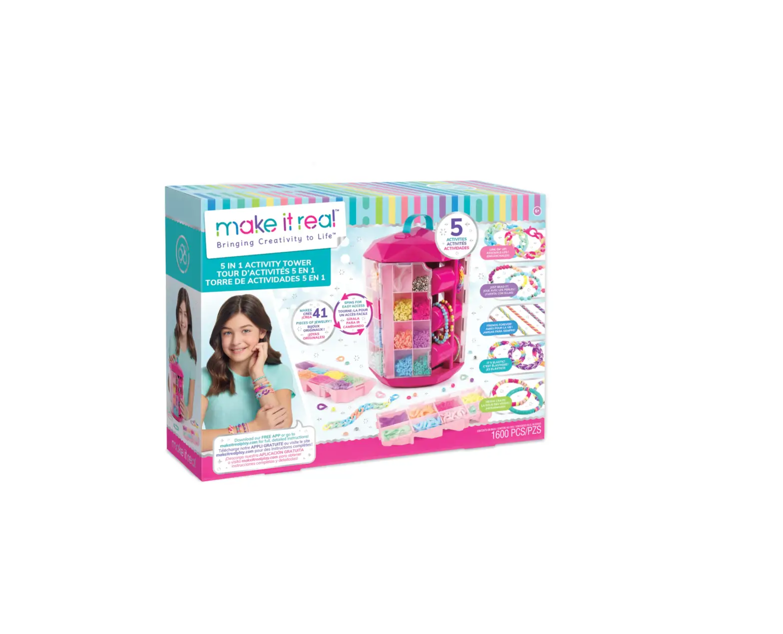 Make It Real 1754 5 In 1 Activity Tower Instructions