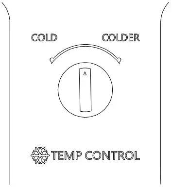 TECO TFF278WNTAG Refrigerator Freezer - FREEZER CONTROL