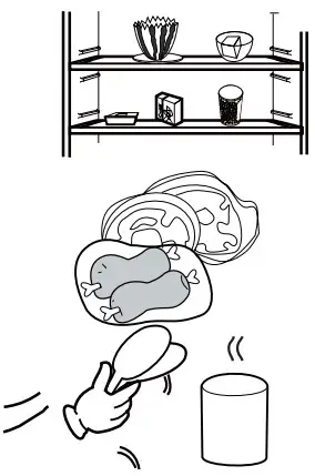 TECO TFF278WNTAG Refrigerator Freezer - PLACEMENT OF FOOD