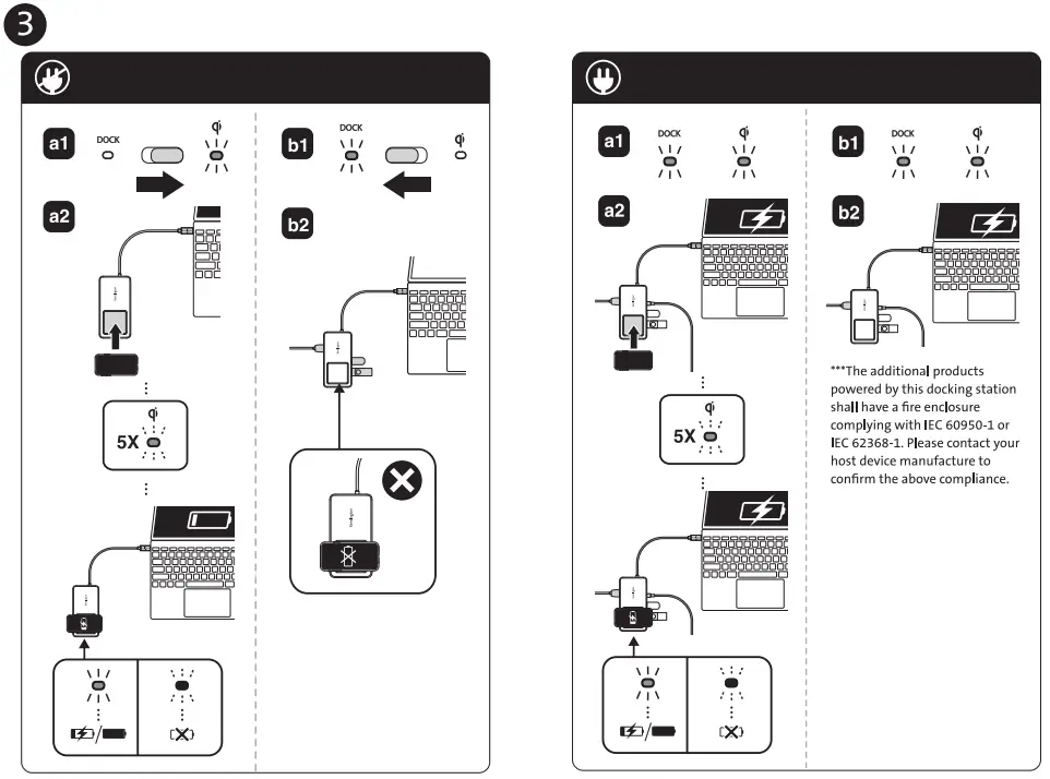 Kensington SD17009 USB C Dual 4K Portable Dock with Qi Charging - Figure 2