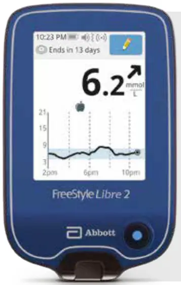 Abbott FreeStyle LibreLink App with Libre 2 Reader - Download data