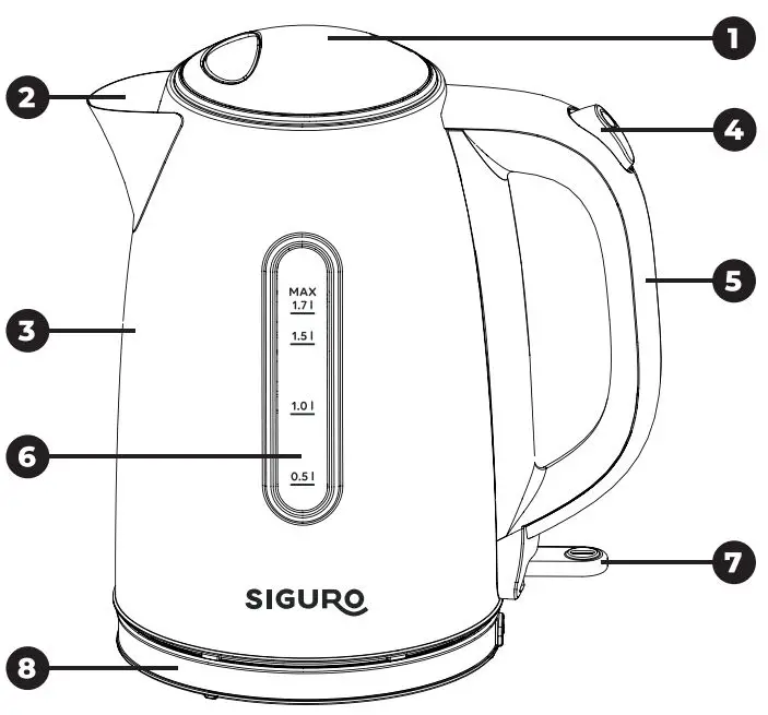 SIGURO-SGR-EK-D170SS-Electric-Kettle-FIG 1