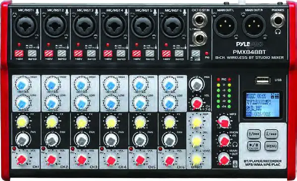 PYLE PMXU68BT Wireless BT Studio Mixer - Fig 3