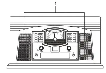 CROSLEY CR42D Lancaster Turntable -1