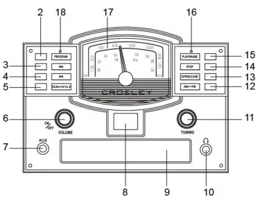 CROSLEY CR42D Lancaster Turntable -2