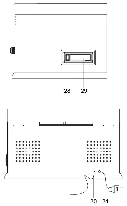 CROSLEY CR42D Lancaster Turntable - Cassette Door