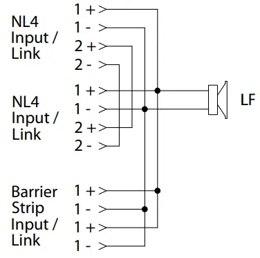 TANNOY VSX218B Direct Radiating Passive Subwoofer - Internal Schematic