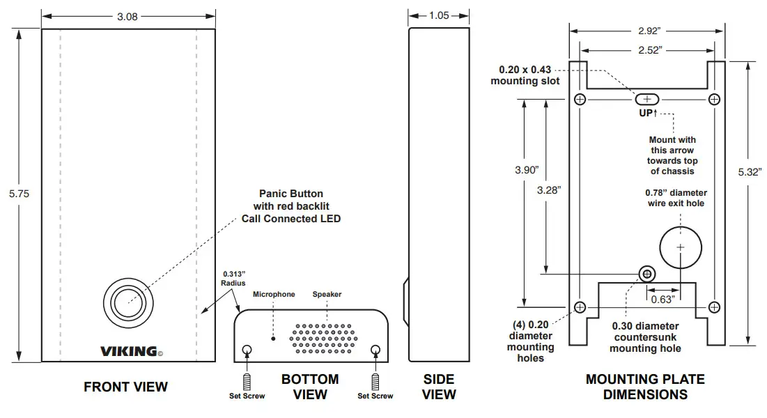 VIKING VoIP Panic Button PB-3-IP- Installation
