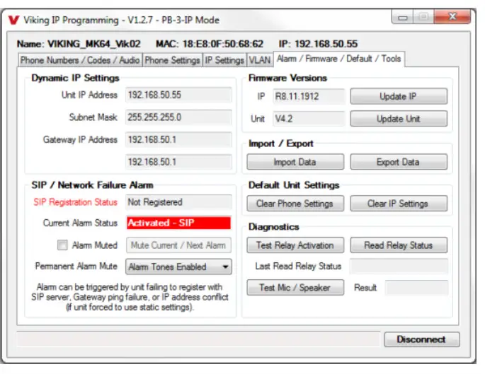 VIKING VoIP Panic Button PB-3-IP- Panic Button