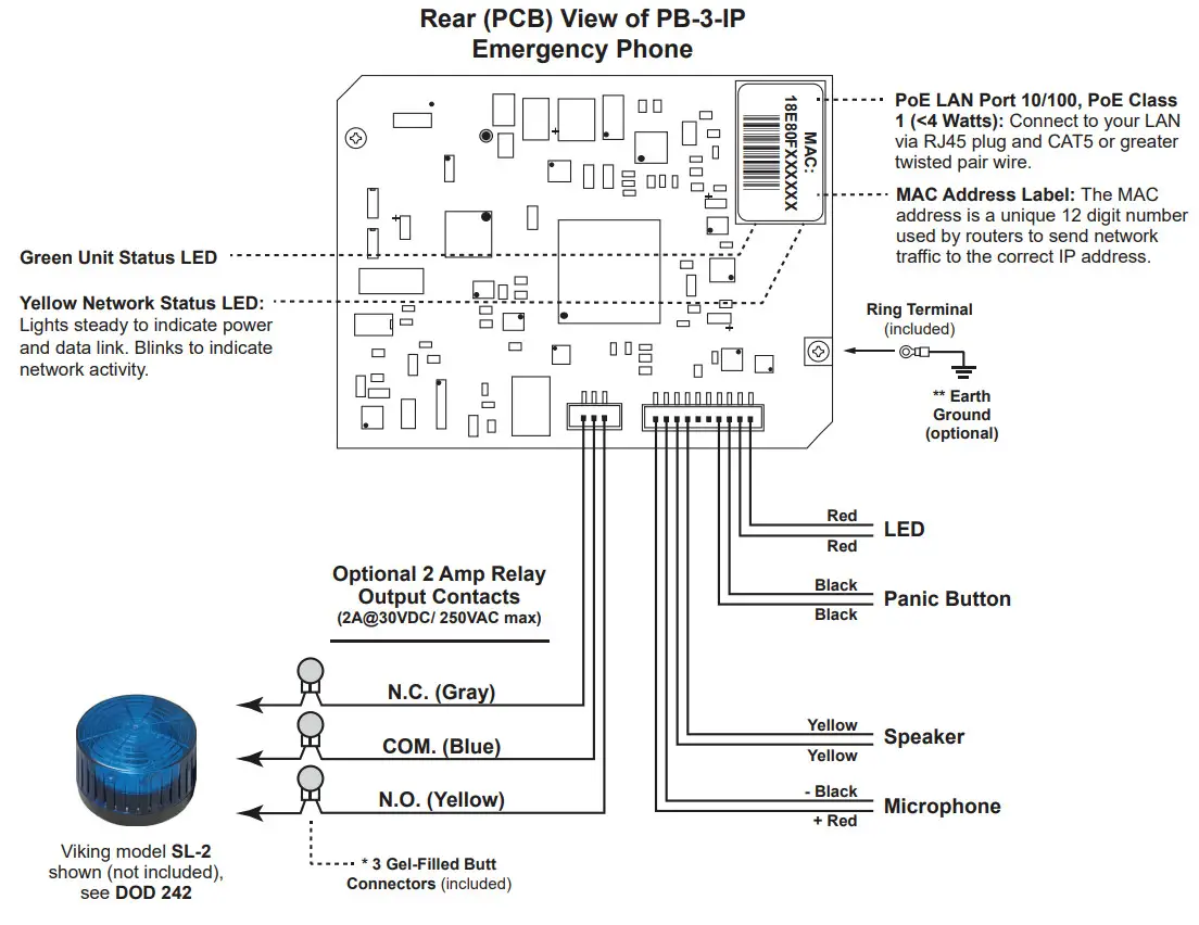 VIKING VoIP Panic Button PB-3-IP-qr