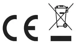 CE and disposal icon