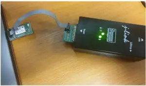 J-Link connection to USB Board