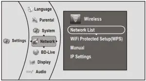 FIG 7 Wireless screen opens