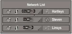 FIG 8 Network List screen opens