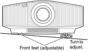 To adjust the tilt of the installation surface