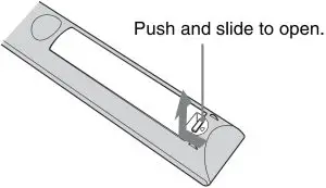 Inserting the Batteries into the Remote Control