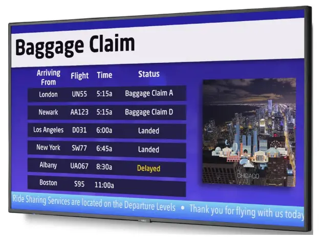 NEC MultiSync P Series Large Format LCD Display -