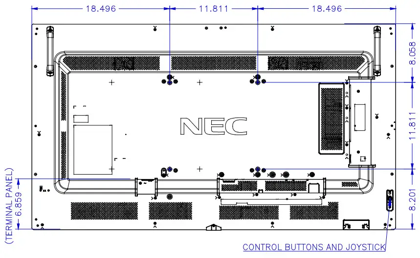 NEC MultiSync P Series Large Format LCD Display - P555 cont