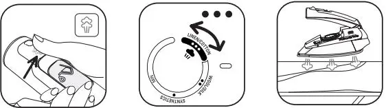 Rowenta DA1510 First Ckass Iron Steam Instructions - With the iron in DRY mode