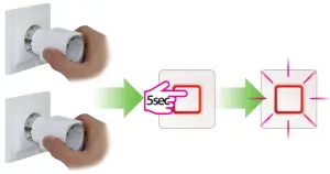 SALUS RT310SPE Radio Room Thermostat-- Thermostat pairing process