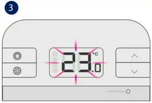SALUS RT310SPE Radio Room Thermostat-- Two seconds timeout
