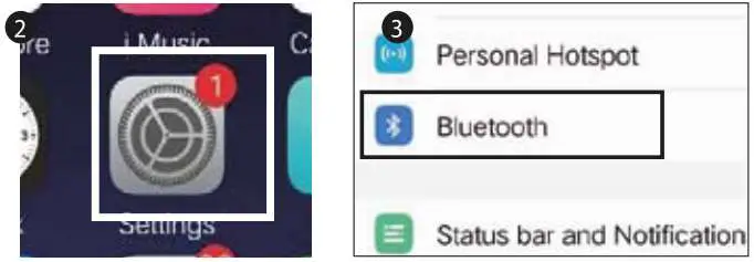 kogan KABLTKBDGRA Bluetooth and 2.4G Dual Mode- BT1 button 2