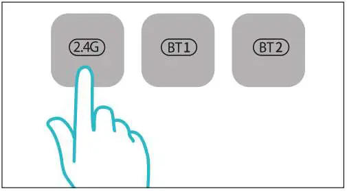 kogan KABLTKBDGRA Bluetooth and 2.4G Dual Mode- Keyboard channel switching