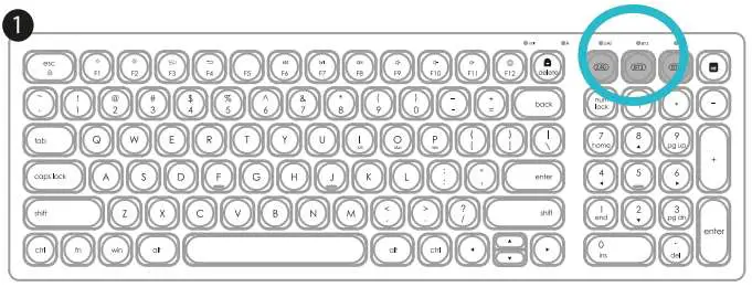 kogan KABLTKBDGRA Bluetooth and 2.4G Dual Mode- Mac OS