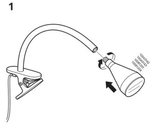 NÄVLINGE LED Clamp Spotlight-- Clamp SpotlightA