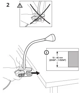 NÄVLINGE LED Clamp Spotlight-- Clamp SpotlightF