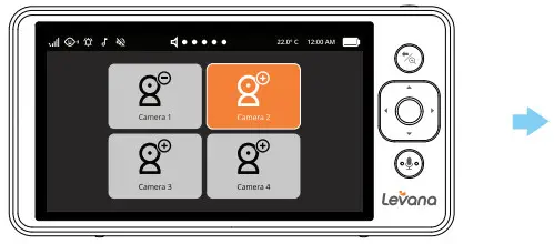 Levana Mila Video Baby Monitor - Pairing Additional Cameras4