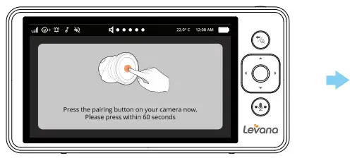 Levana Mila Video Baby Monitor - Pairing Additional Cameras5