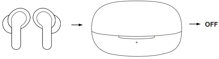 atune analog RT33 Bluetooth Headset - POWER OFF Mode 1