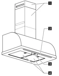 IKEA FULLSTANDIG Wall Mounted Extractor Hood - Product description